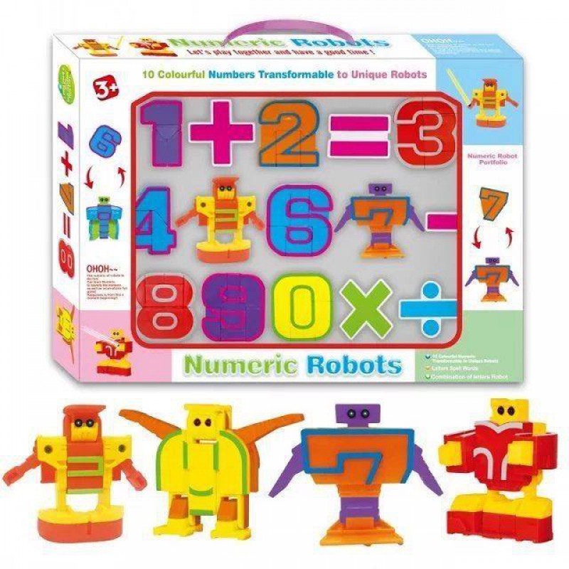 Набор цифры-трансформеры "Numeric Robots"
